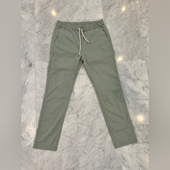 Faherty Mens Essential Drawstring Pants size L, color coastal sage - Picture 3 of 7